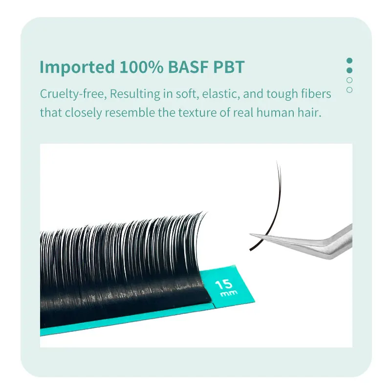 DIYDAY 0.15 0.20 Thickness Flat Classic Faux Mink Cashmere Volume Lashes Full Strip Fan  Eyelashes Extensions