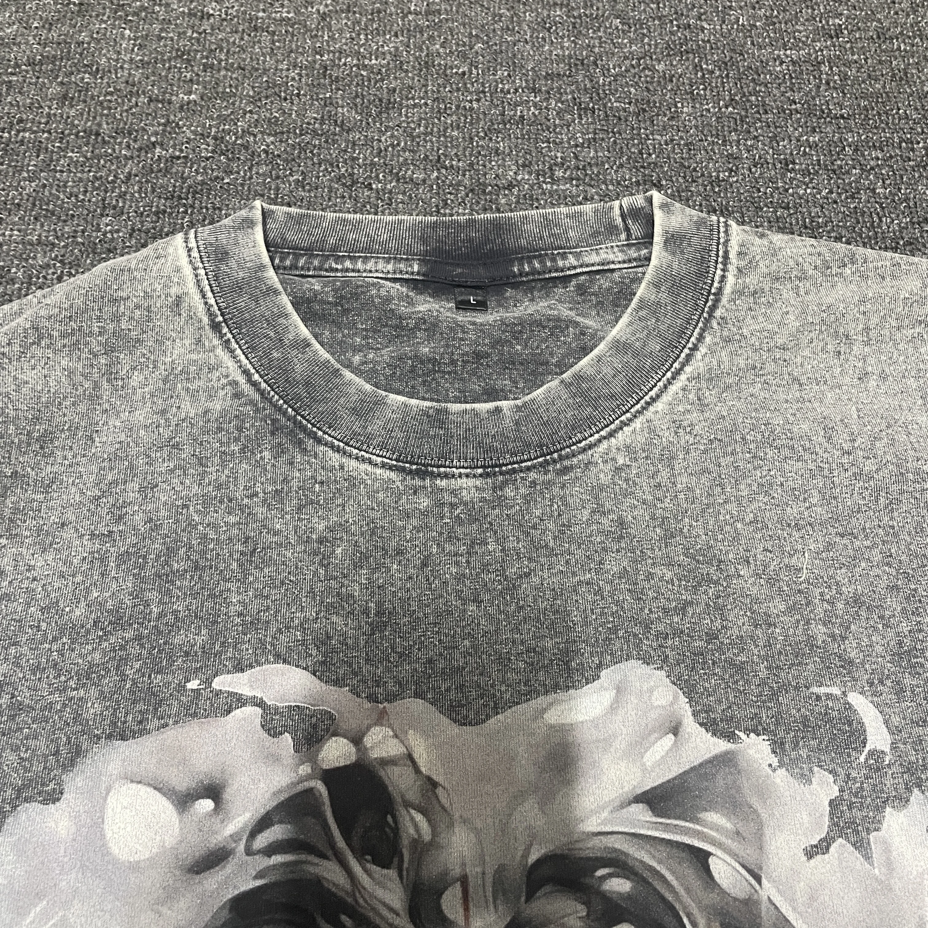 Wholesale Top Quality Cotton Acid Wash T-shirt Oversized Retro Mineral Wash Tshirt Heavy Relaxed Vintage t Shirt for Men