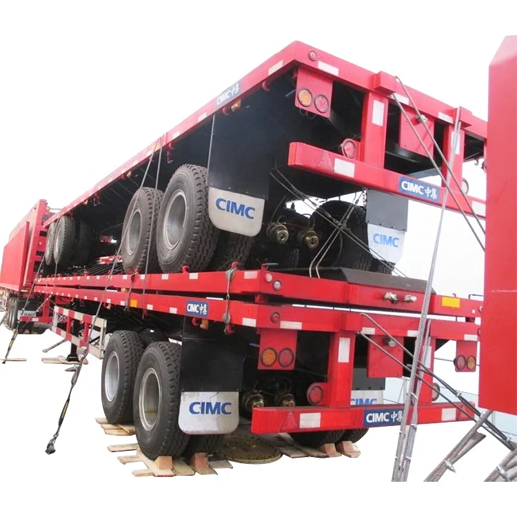 2 оси, горячая Распродажа, низкорамный полуприцеп Cimc для боковой стены