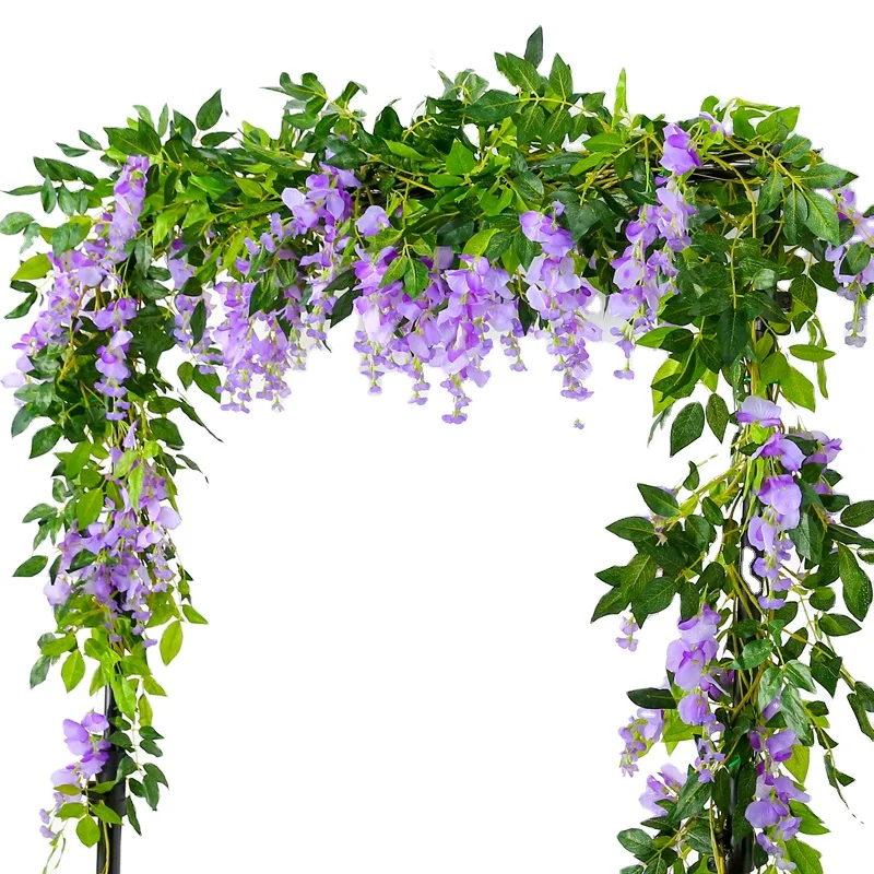 Wholesale wisteria silk flowers  hanging wisteria garlands