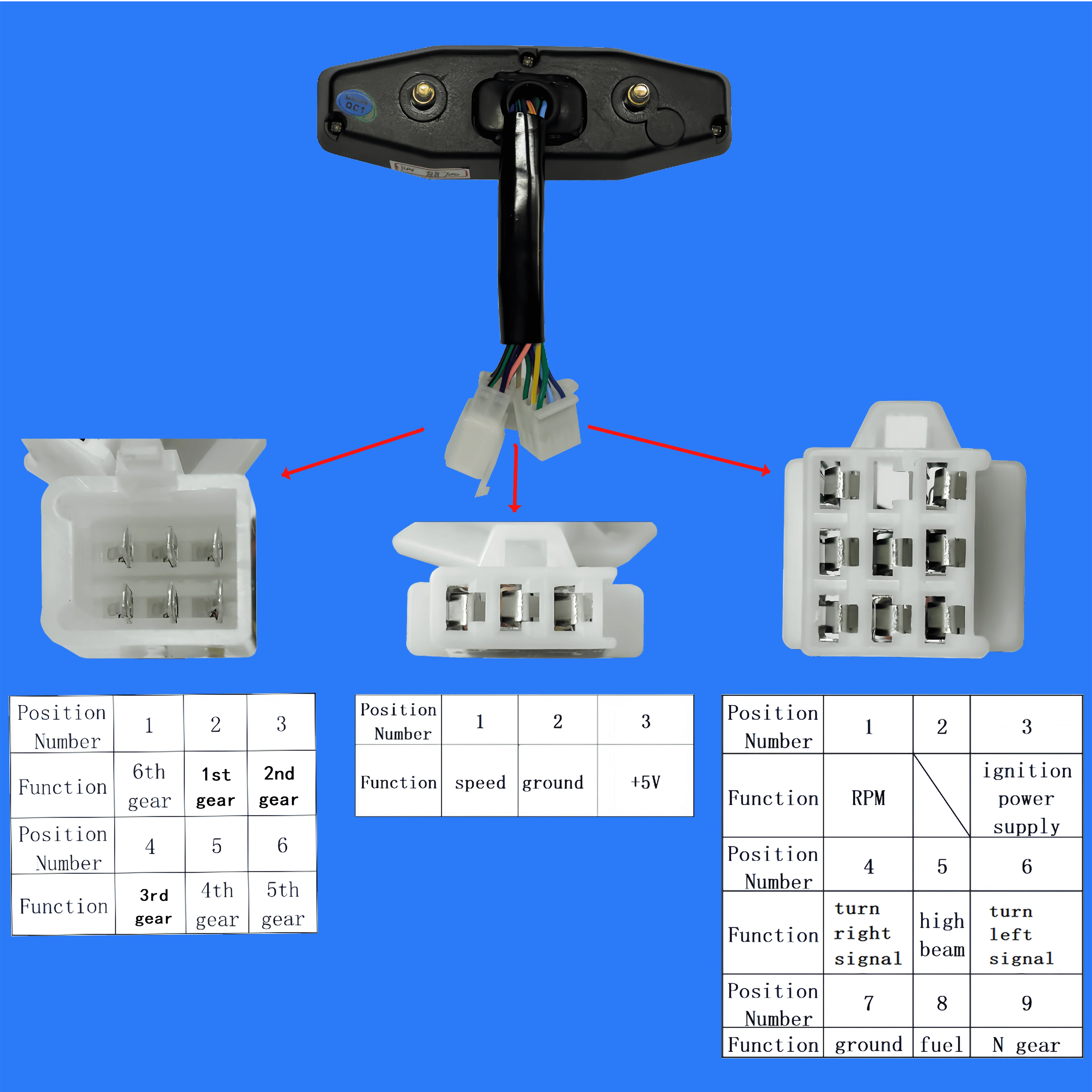Top Choice for Distributors LCD Motorcycle gauge mini Motorbike Speedometer  for dirt bike Keweis K16 250cc
