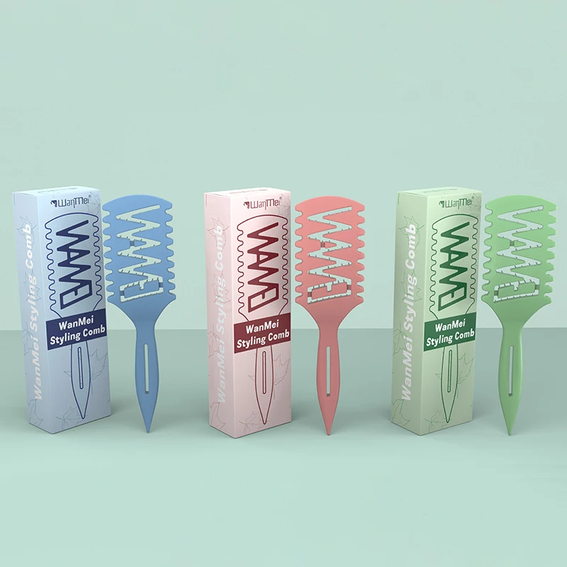 Wholesale discount price hair Massage Head Meridian Comb Raise Skull Top Styling Comb Speed Drying hollow Comb hair brush