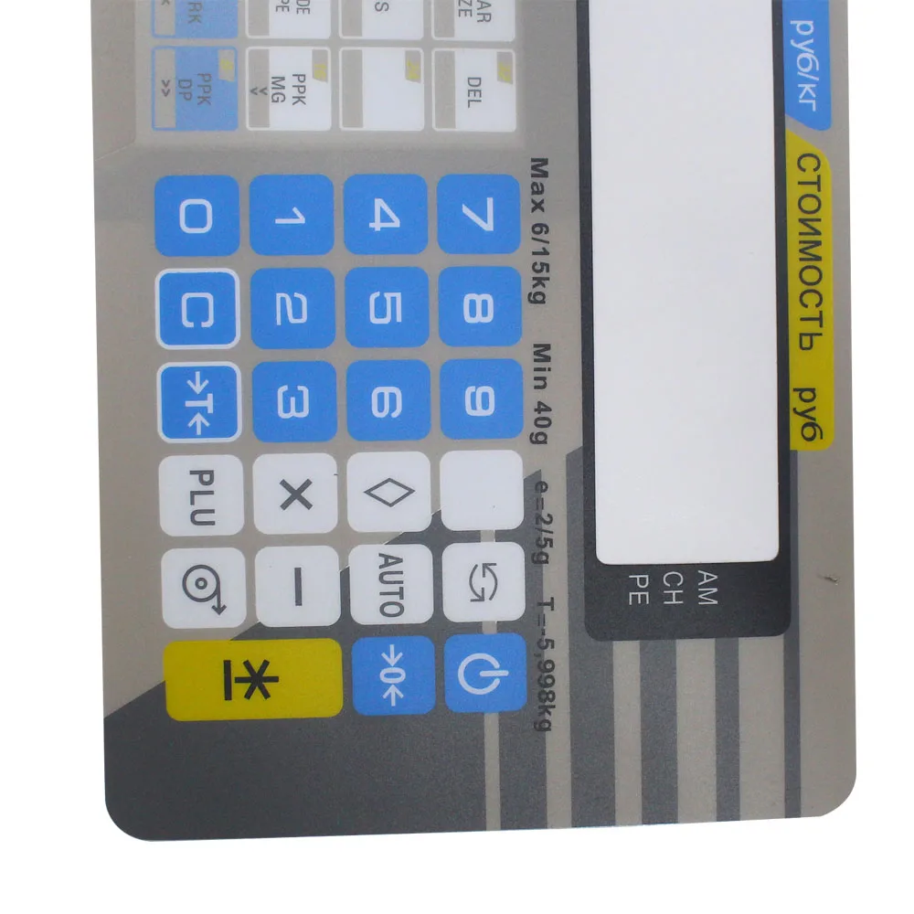 Новая клавиатура пленка для DIGI SM300 SM-300 термопринтер печати этикеток электронные весы принтер покрытие клавиатуры
