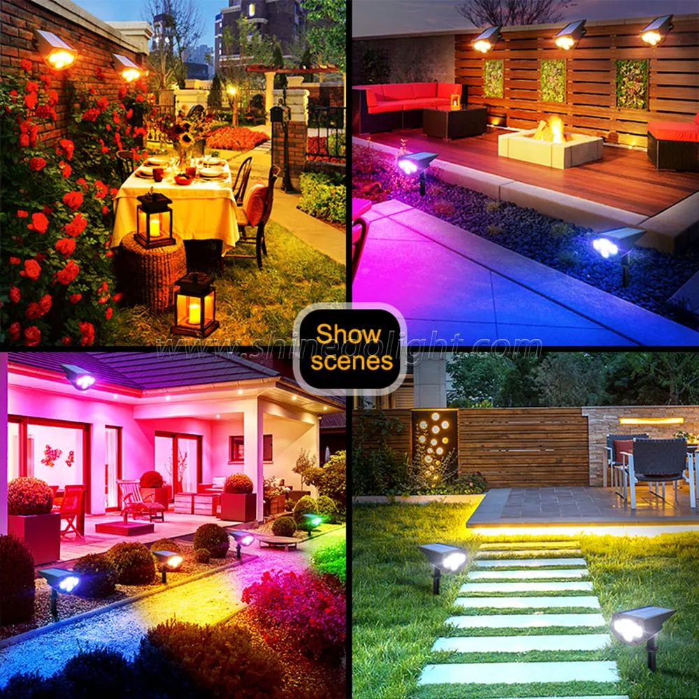 New Portable Outdoor Garden Solar 20 LED Wall Spotlights