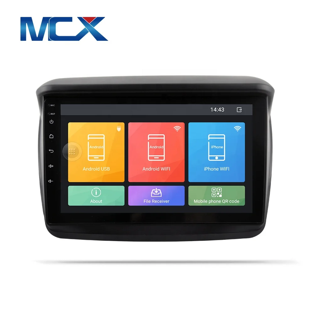 MCX GPS Navigation Android 10.0 radio Touch Screen HD Head Unit Car Audio Video Player For Mitsubishi Pajero 2013-2019