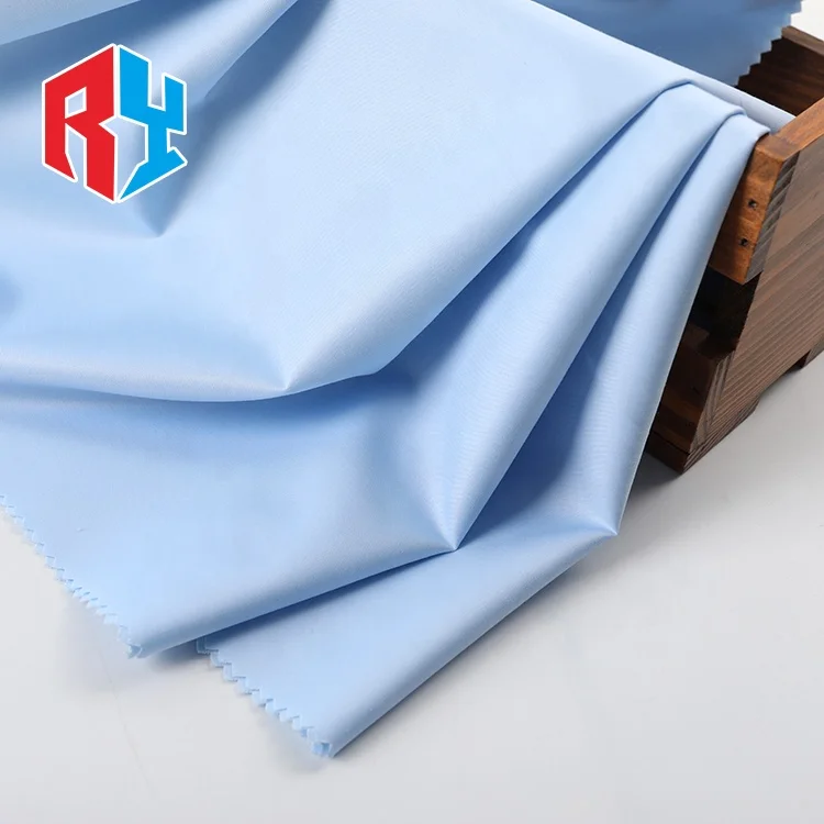 Hot sale  newest wholesale  Low MOQ 48*150D accepted washing plain dyeing woven 100 spun polyester fabric arab thobe fabric arab