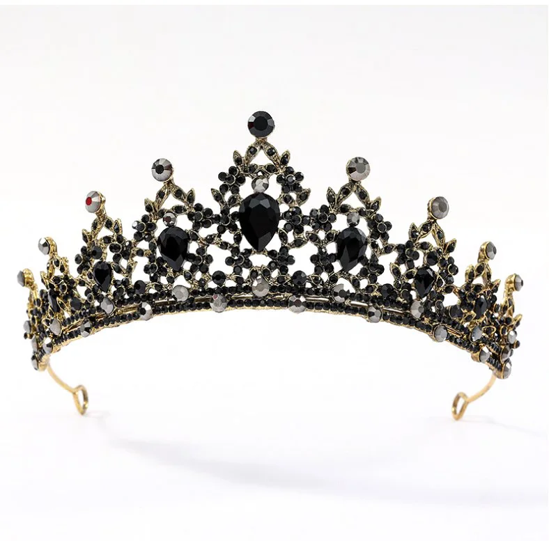 Factory cheap Hair accessories Wedding Hair crystal Jewelry 14 colors in stock  crown and tiaras golden tiaras