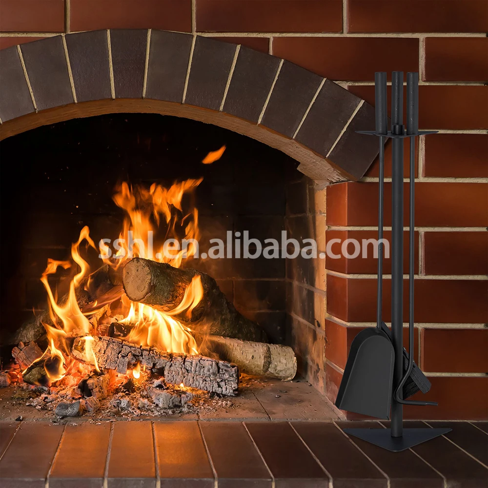 Hot Sale 4 Pieces Fireplace Tool  Companion Set Fireplace Accessories  for Home Stove Usage