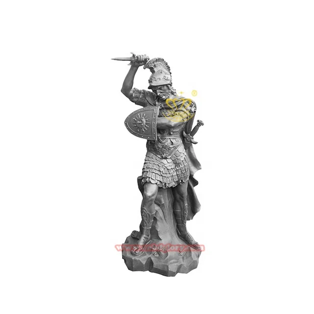 Outdoor gate decoration Design Metal crafts art Sculpture antique Bronze soldiers Statues