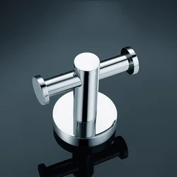 Bathroom double clothes hook stainless steel wall hanging single hook coat hook kitchen and bathroom hardware pendant