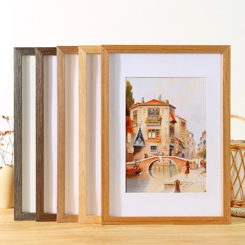 Amazon горячие продажи 5 видов цветов A3 A4 11X14 твердой древесины знак фото рамка для фотографии