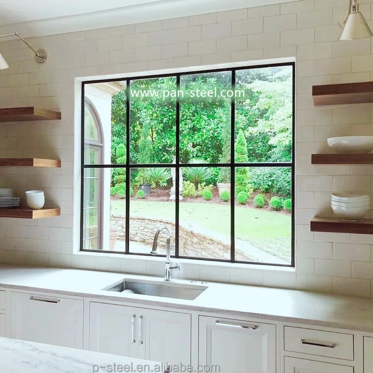 Pan-Steel luxury homes wrought iron window, steel windows and doors cost iron window, residential steel windows