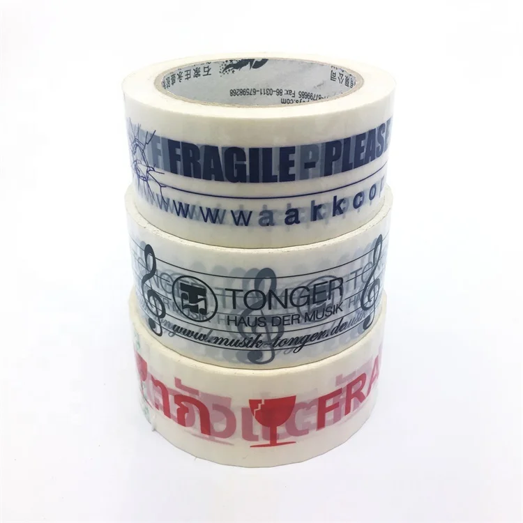 Packing Tape with Logo Print for Shipping Carbon Adhesive Bopp Package Tape