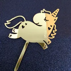 Acrylic unicorn cake topper for cake decoration theme party supplies