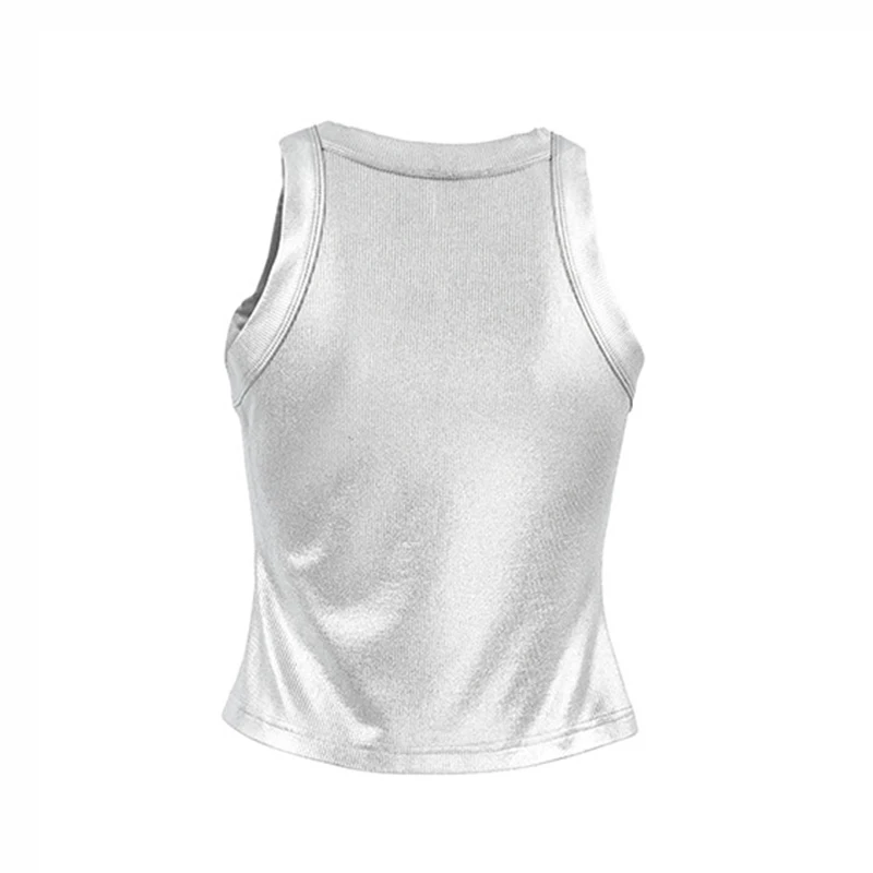 TWOTWINSTYLE Summer Style Crew Women Vest Fashion Sleeveless Slimming Breathable New Ladies Vest