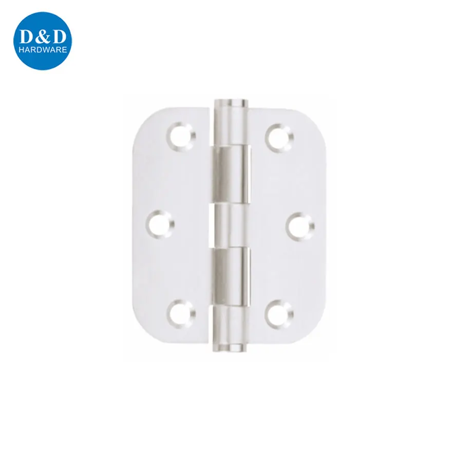 3 inch Stainless steel single action round corner american style door hinges for internal door