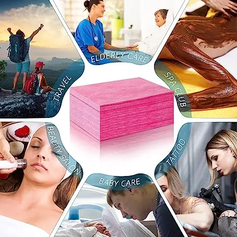 Massage Table Sheets SPA Bed Cover Breathable Polypropylenetable Sheets Non Woven Fabric Water and Oil Proofing Disposable 40 YF