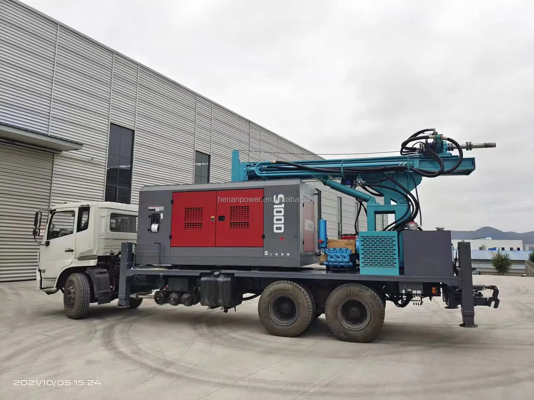 PWT400 Truck Type Water Well Drill Machine 400-500m Depth Water Drilling Rig with air Compressor for Sale
