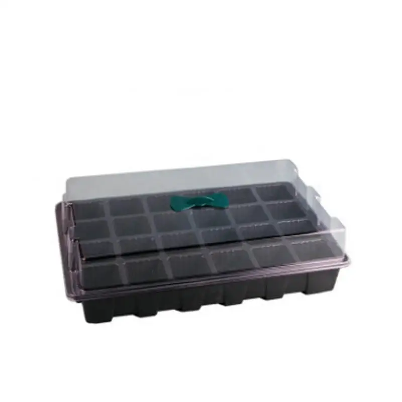 Garden Plant black ps succulent tray vegetables nursery trays 24 Cell Germination Starter Seedling nursery plastic trays