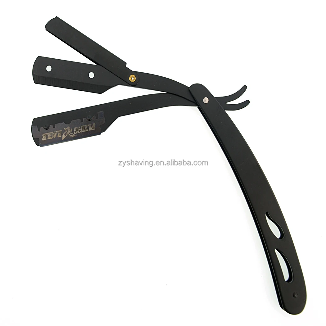 ZY Barber Straight Razor Stainless Steel Durable Barber Straight Edge Razor with Single Edge Razor for Men