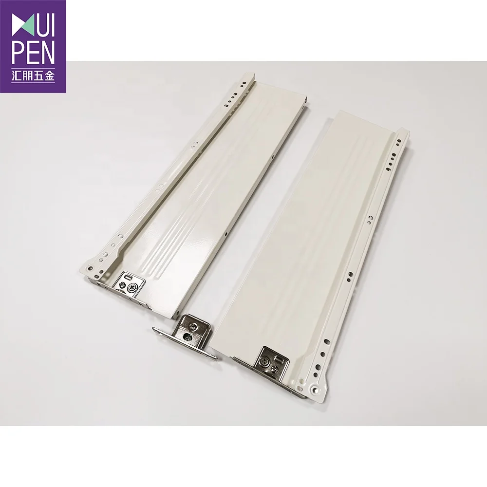 86mm/118mm/150mm 2 folds powder coated metal box undermount 20' metal sliding drawer box tandem box soft close drawer box slide