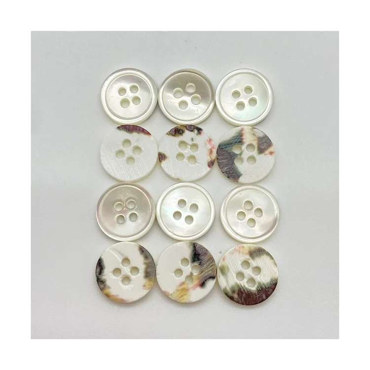 Wholesale Custom Various Size Garment Accessories Shell Button flatback Button for Garment and Shoes