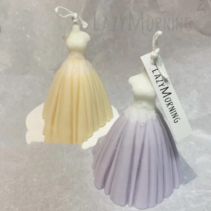 Wedding Dress Romantic Soy Wax Incense Candle for Home Decor Gift