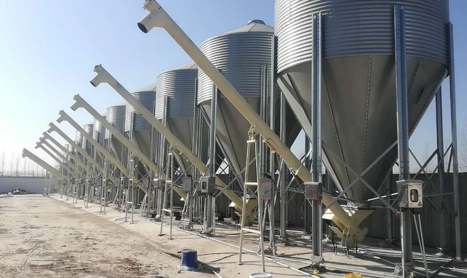 factory high quality hot dip galvanized steel plate feeding bin feeding silo  for pig farming