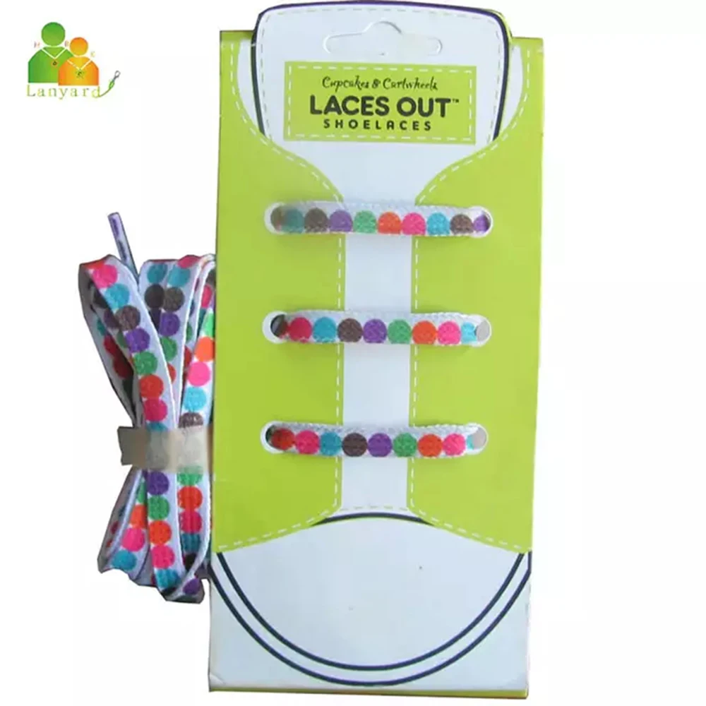 New design custom sublimation printed shoelaces, custom your own logo fat shoe laces