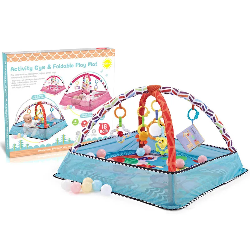 High Quality Baby Care Ocean Ball Enclosure Fitness Stand 0-36 Months Baby Crawling Play Mat