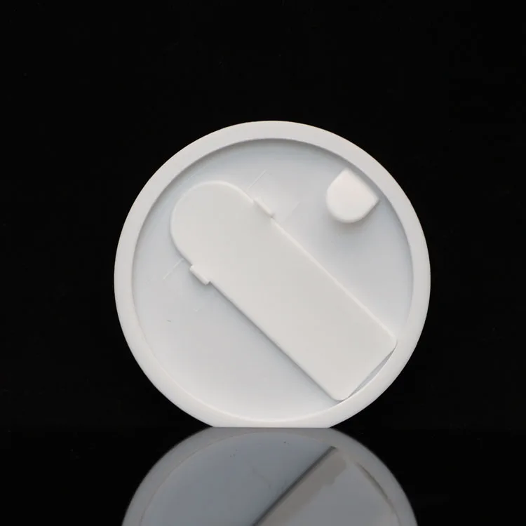 15ml glass white porcelain skincare jar cosmetic cream custom jar in stock with white plastic cap and Gasket