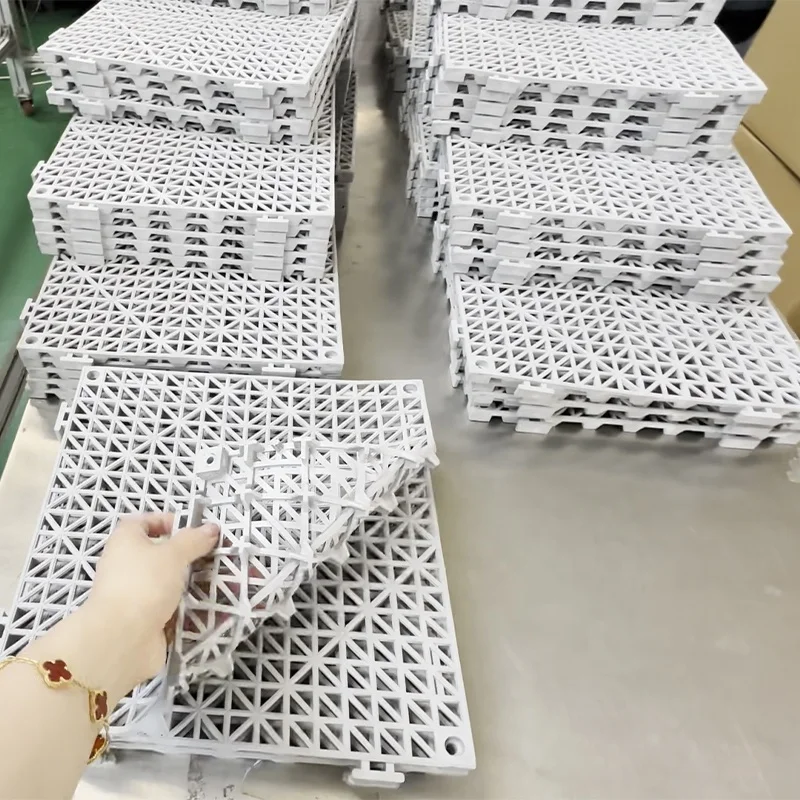 Large Thick PVC Splicing Non-Slip Shower Room Mat Bathroom Water Barrier Toilet Bath Decking Custom Graphic Design Solution