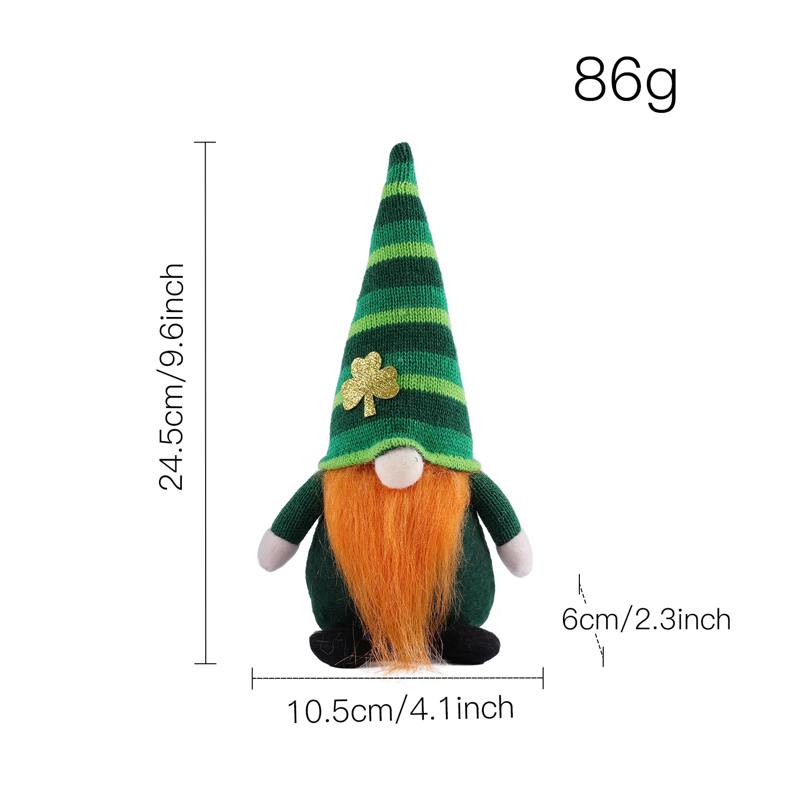 B042 2Pcs Mr And Mrs Green Buffalo Check Plaid Handmade Scandinavia Irish Decorations Home Table Ornaments St Patricks Day Gnome