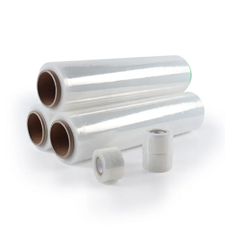 Factory Wholesale Packaging PE Plastic Shrink Wrap Film Manufacture Transparent Pallet Wrap Custom Bopp Stretch Film Roll