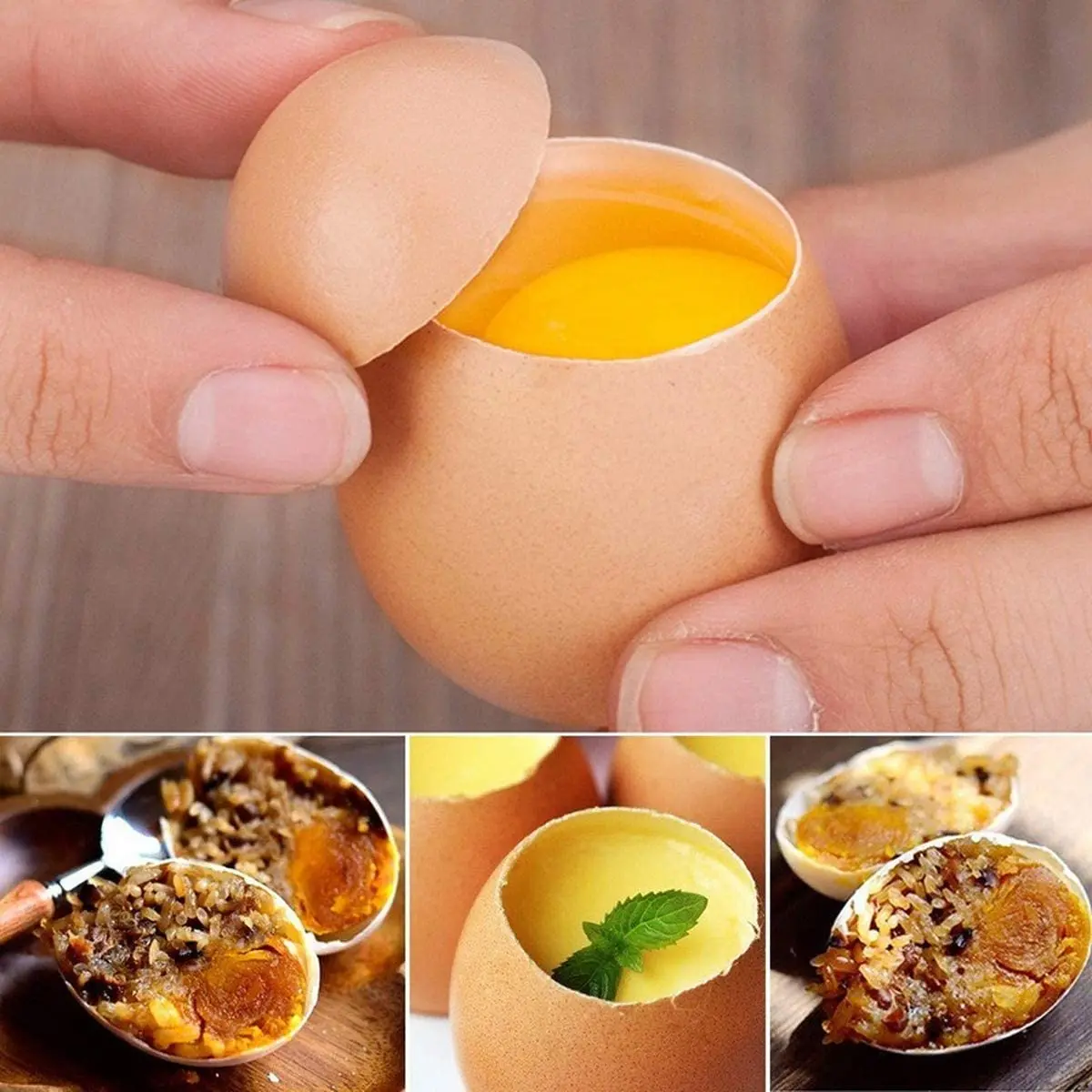 Good Quality Egg Opener Stainless Steel Egg Cracker Topper Open The Egg Apparatus Kitchen Tools
