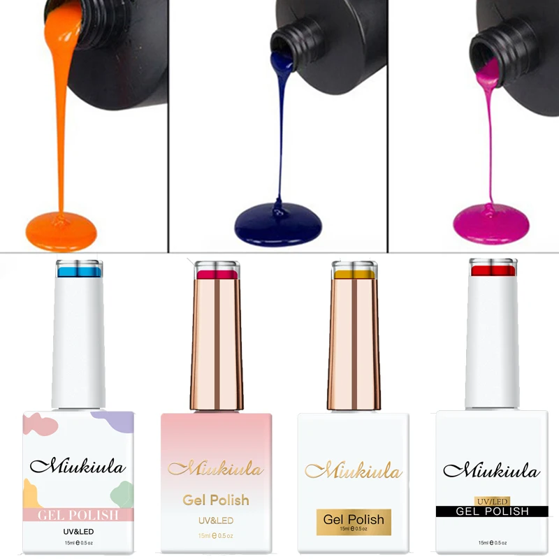 Miukiula Manicure full kit personalized sets no name brand wholesale uv professional starter gel nail polish kit