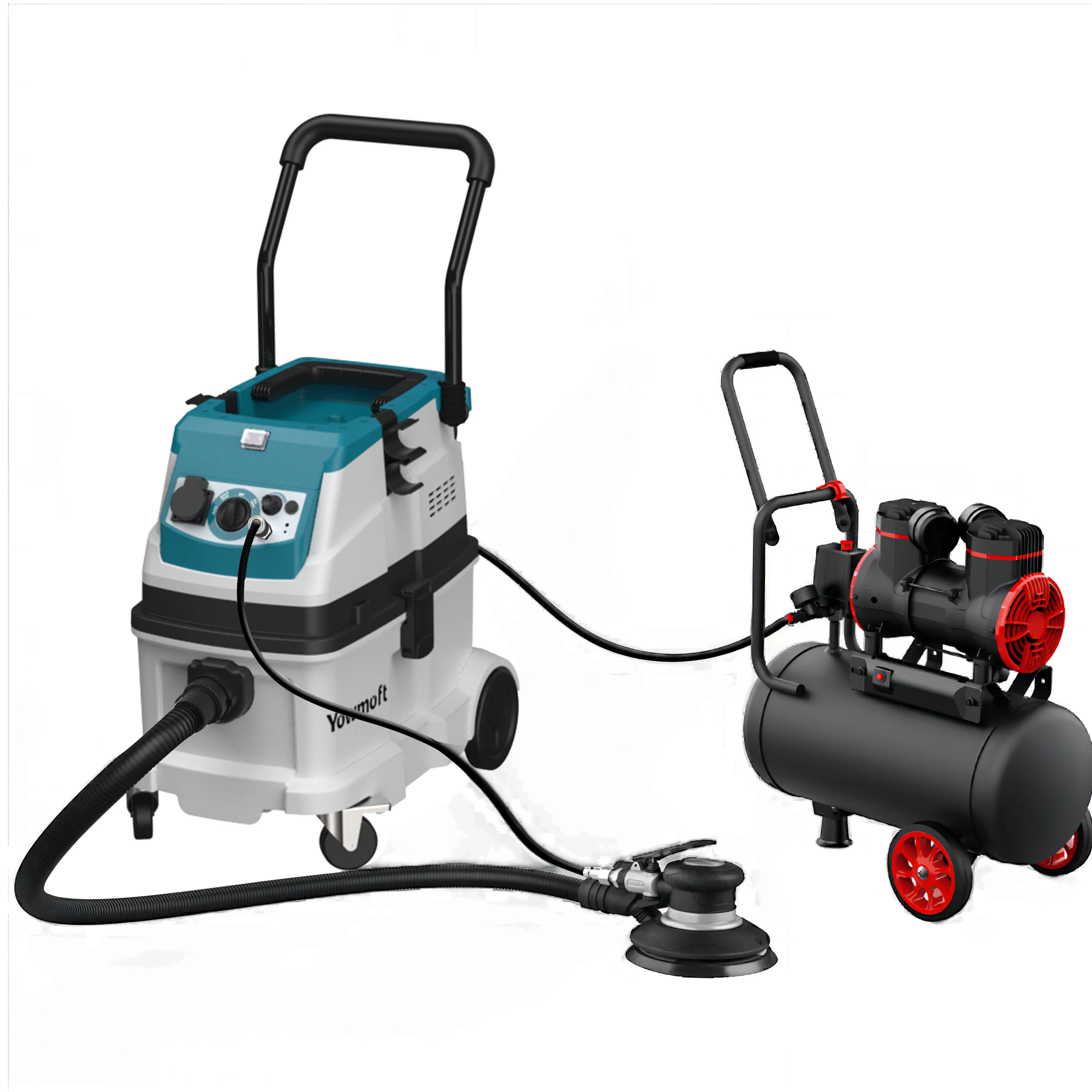 Professional 40L Industrial Vacuum Cleaner 1600W M Class Dust Extractor for Woodworking and Automotive Sanding JN507G