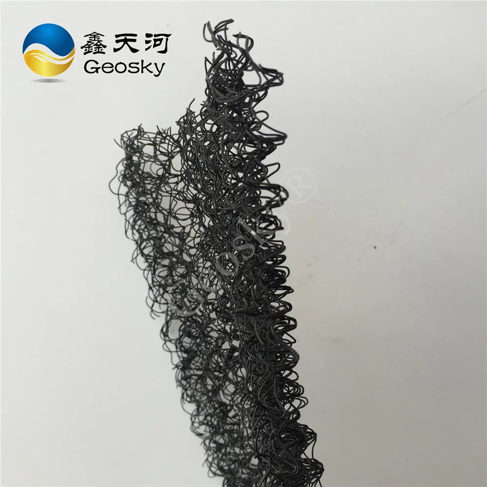 3D Geomat Black Erosion Control Mat PP PE Earthwork Product