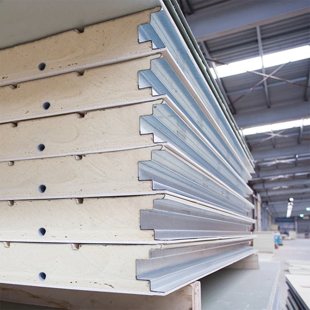good quality easy installation prefabricated pu sandwich panels for steel constructions