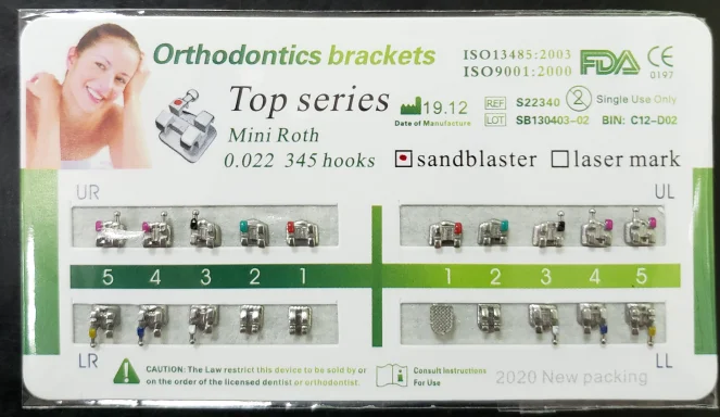 Dental USA MIM brackets With Laser Mark