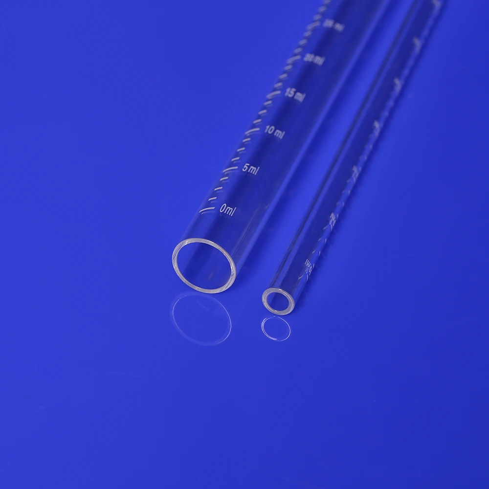 Corrosion Resistant Frosted Graduated Quartz Glass Tube Level Gauge