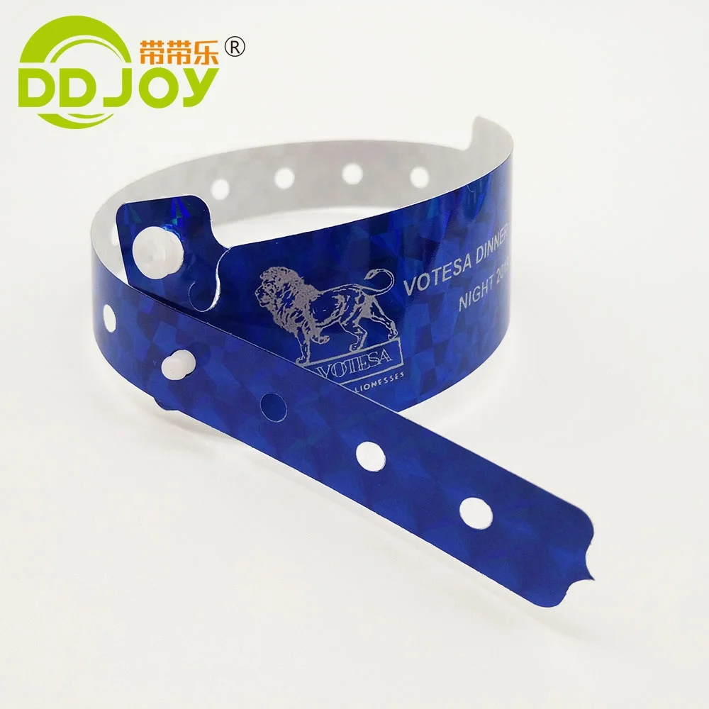 Новинка 2022, рекламный товар, голографический браслет, пластиковый голографический браслет размера для взрослых для фестиваля