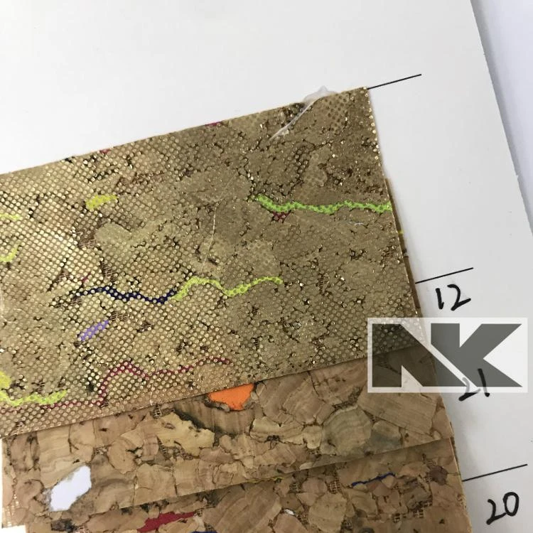 P453 пробковая кожа пробковая ткань искусственная кожа PU для багажа, обуви, пояса, дивана стены