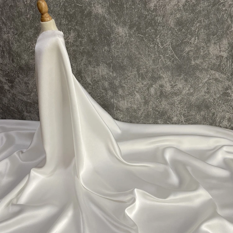 high-end  breathable smooth imitation triacetate satin fabric