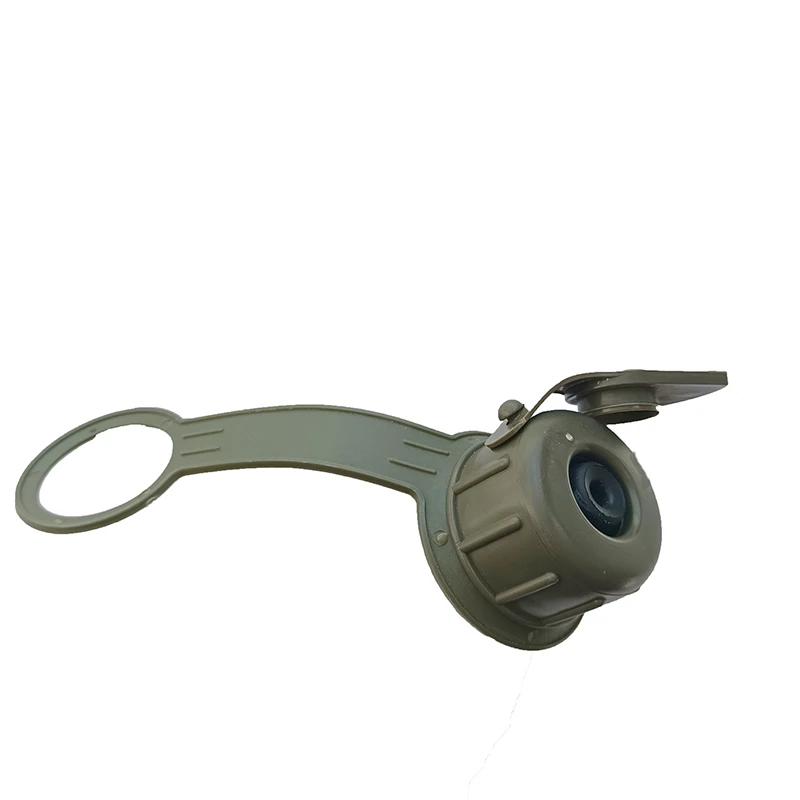 Factory wholesale high quality plastic water canteen cap lid , water bottle Straw cap lid compatible  with gas mask drink tube