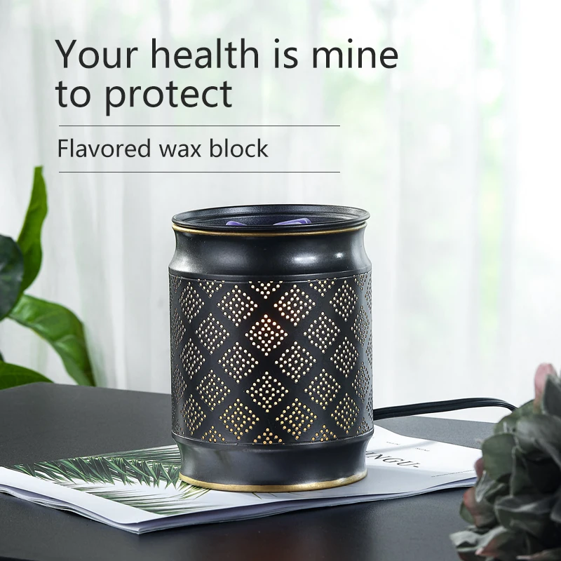 Iron Made Electric Wax Melt Warmer Candle Waxing Warmer Burner Melt Wax Cube Melter Fragrance Warmer for Wedding Gift