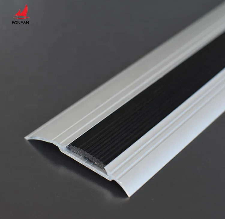 Modern Style Non-Slip Protection Strips Aluminum Wrap Angle Stair Step Edge Anti Slip Strip