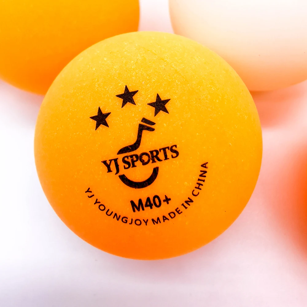 YJ yunjia white ABS material 3 star plastic ping pong balls club training table tennis balls
