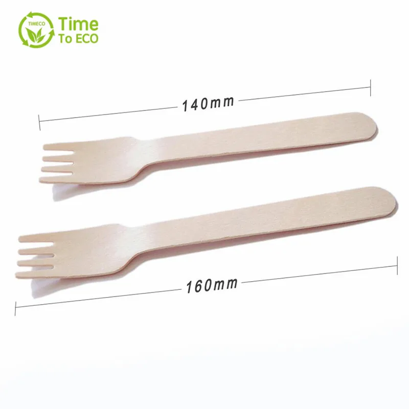 Biodegradable Disposable wooden  knife fork spoon cutlery