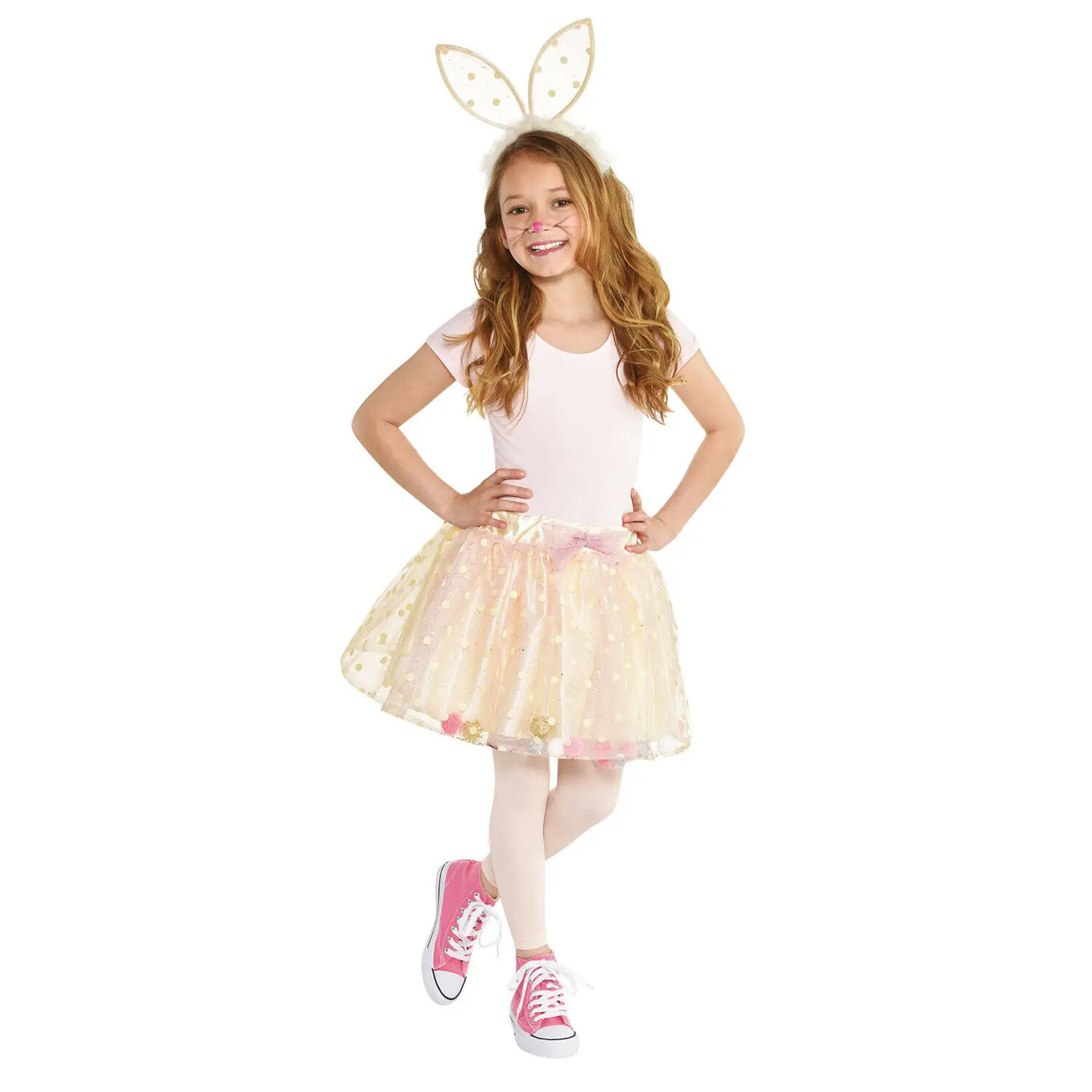 Kids Girls Bunny Tutu Costume Kit Rabbit Easter Child Fancy Dress Animal